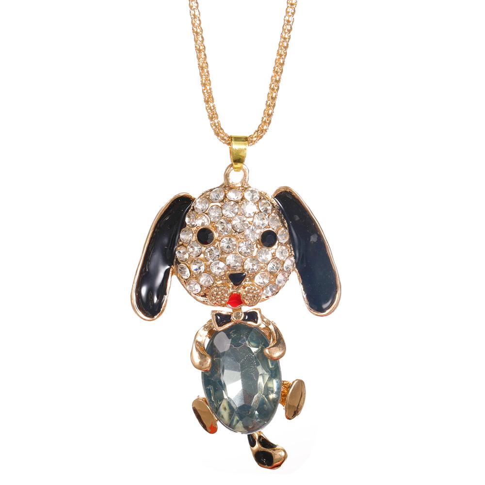 New Rhinestone Elephant Pendant High Quality Stainless Steel Chain Women's Street Style Accessories Fashion Necklace Jewelry