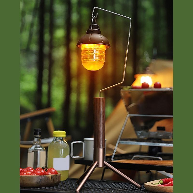 Lanterns Hanging Rack Portable Camping Light Table Stand Outdoor Foldable Lamps Support Stand Camping Accessoies Durable