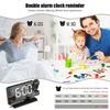 Digital Projections Alarm Clocks for Bedrooms 180° Rotatable Projector Loud Duals Alarms for Kids Elderly,Heavy Sleepers