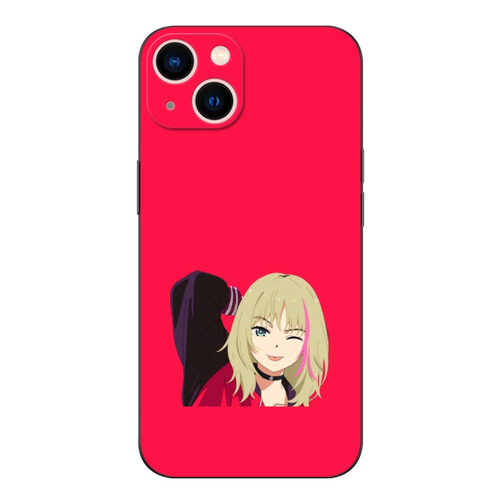 Black tpu Case For Samsung galaxy A6 A8 A9 2018 plus rika wonder egg kawai