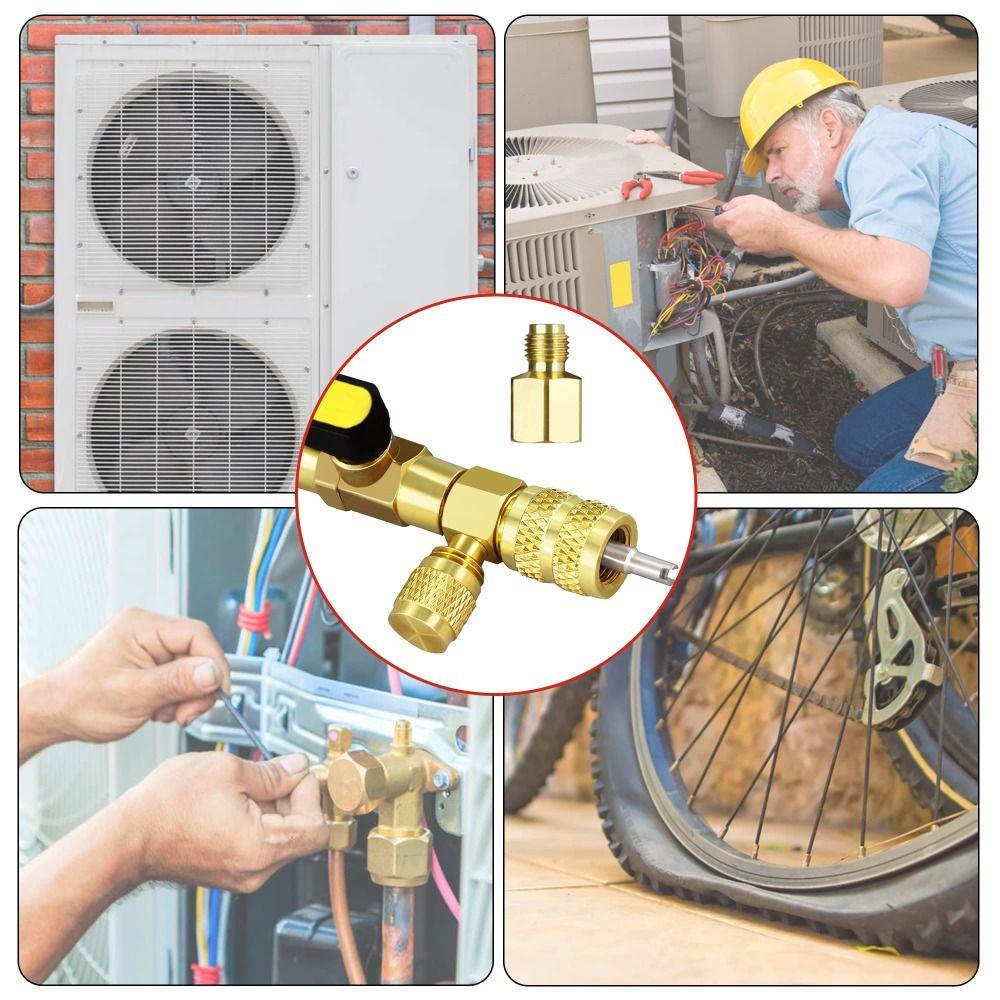 A/C Line Repair Valve Core Installer 5/16" Port HVAC Repair Tools Maintenance Equipment
