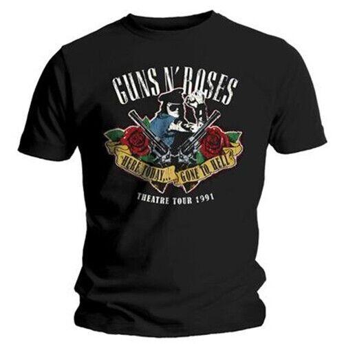 

Рубашка Guns N Roses Here Today Футболка Gone Hell Черная футболка унисекс