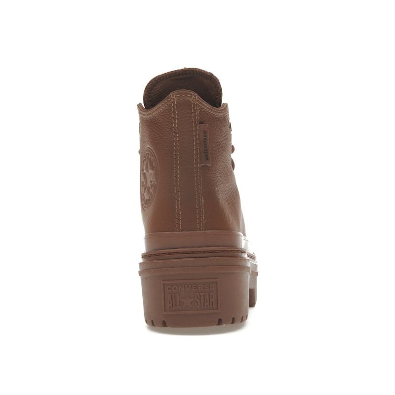Converse Chuck Taylor All Star con Zeppa Plateau Impermeabile Alto Orso Marrone Nabuk Scarpe da Ginnastica da Donna Nere A11547C