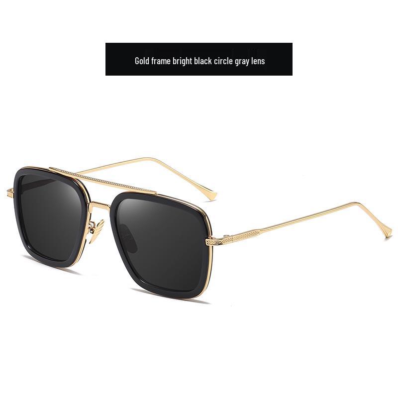 

Женские металлические солнцезащитные очки - Квадратная оправа, Стиль Железного человека, Модель 9343 CJ9343