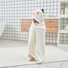 Peignoir à capuche en polaire corail pour enfants - Serviette enveloppante absorbante pour bébé pour le bain et la natation