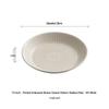 Nordic Embossed Roman Column Ceramic Shallow Plate