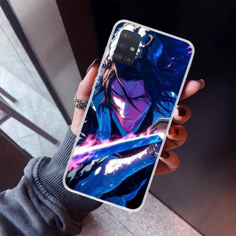 Bleach Kuchiki Byakuya Phone Case For Samsung Galaxy A12 A52S A42 A32 A22 A51 A50 Note 20 Ultra 10 S10 Plus A71 A70 A31 A30 A10S