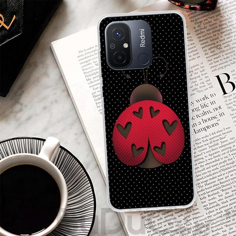 Insect Seven-Star ladybug Cover For Xiaomi Redmi 13 13C 14C 12 12C 10 10C 9 9C 9T 9A Phone Case 10A 8A 8 7A 7 6A 6 K80 K70 K60 K