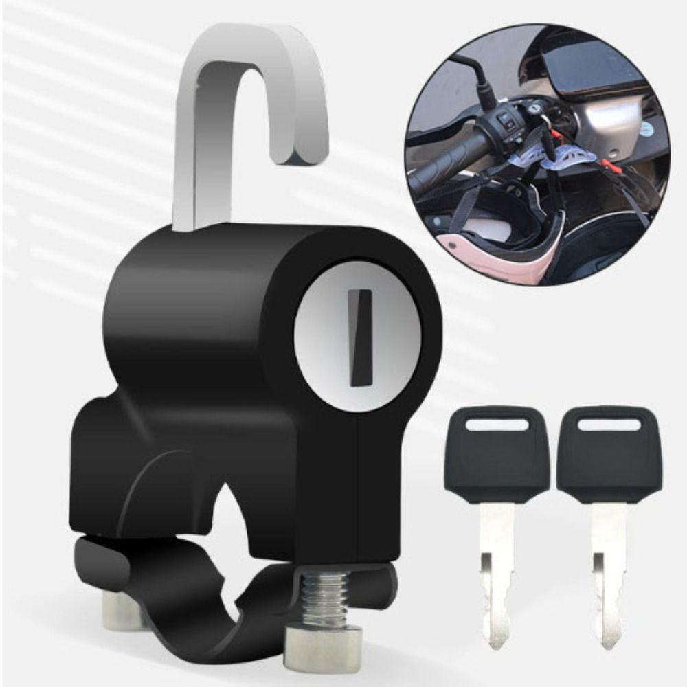 Multifunctional Handlebar Helmet Lock Safety Fixed Electric Motorcycle  Bicycle Accessories