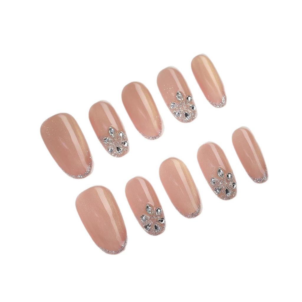 Zhuoshimei Handmade Luxury Cat Eye Nail Patches - Light, Elegant, and Removable