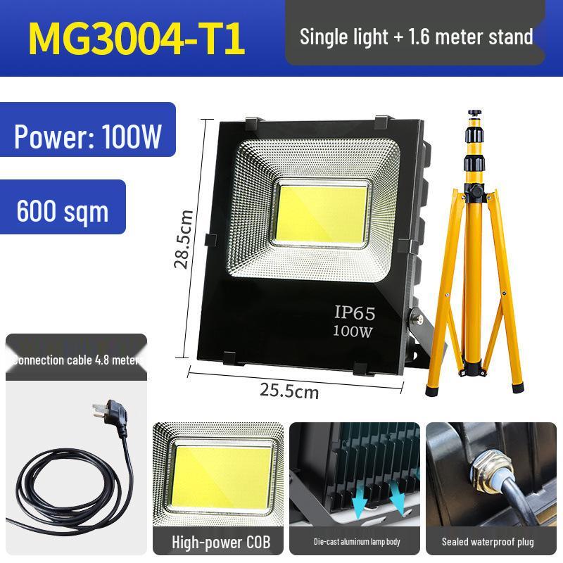 Waterproof 220V Outdoor LED Floodlight: Super Bright, High Power for Construction and Household Use