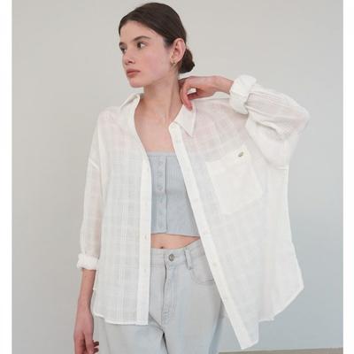 On On Sheer Check Shirt New6xb323