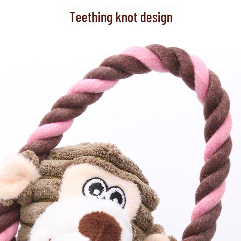 Plush Long-Legged Elephant Monkey Lion Dog Toy - Chew Resistant and Teething Friendly