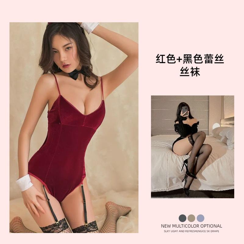 Sexy Lingerie Sexy Bunny Cosplay Sexy Onesie Garter Free Open Gear Uniform Seduction Suit