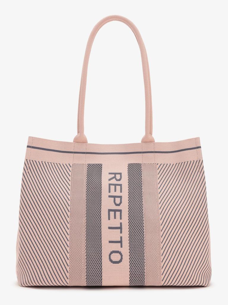 Repetto Damen Strick-Einkaufstasche, 51151242510335, F BlushPetitrat