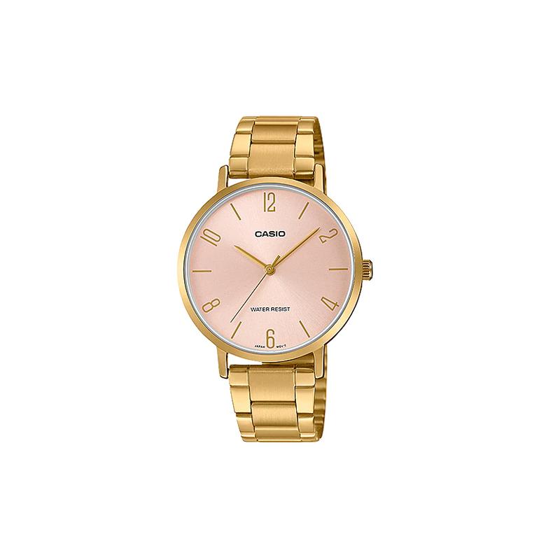 

Casio CASIOSTANDARD Series Lifestyle Quartz Movement Stainless Steel Ion Plating Strap Japanese and Korean Watch Women s Watch Pink Dial LTP-VT01G-4B розовый