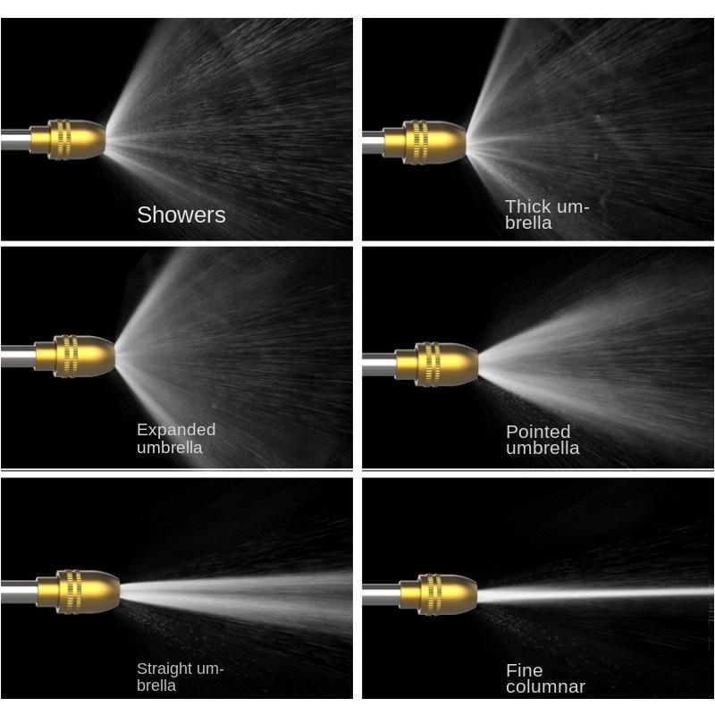 Motorcycle High Pressure Water Gun - Aluminum Body & Brass Nozzle for Ultimate Car Wash Cleaning Power