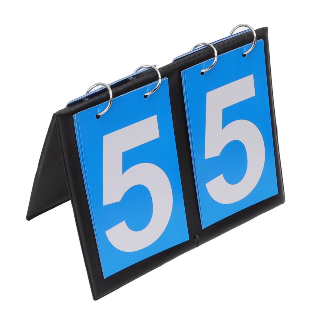 Digit Flip Scoreboard Portable Large Card Water Repellency Filp Sports Score Keeper for Basketball