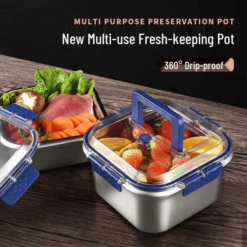 DM Stainless Steel 316 Portable Fresh-keeping Lunch Box