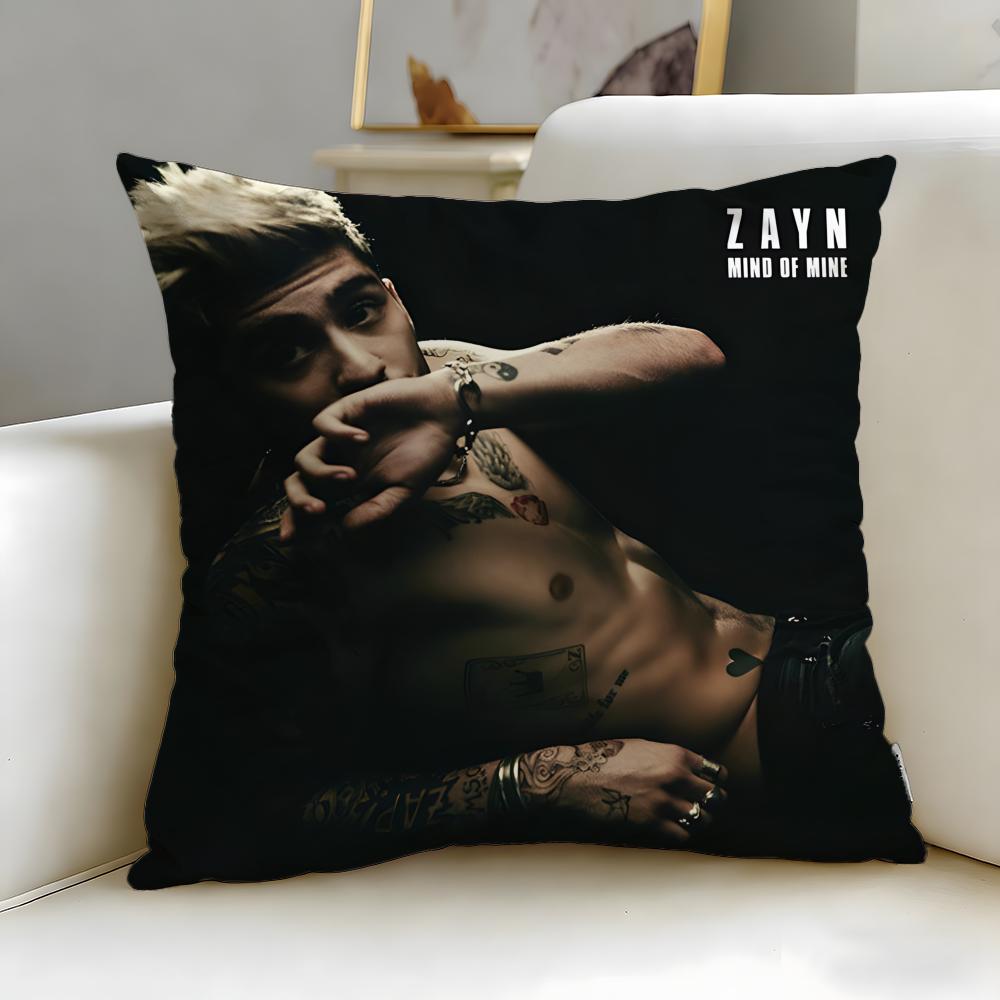Popular Singer Zayn Malik Cushion Cover Soft EasyWash Pillow Case Versatile for Couch Bed Travel and Office