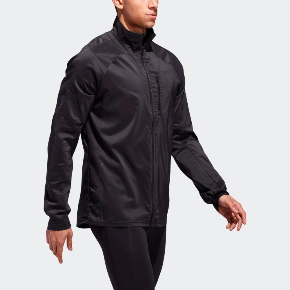 Adidas Supernova Jacket Breathable Windproof Stand Collar Zip Jacket Men Jackets Black D73188