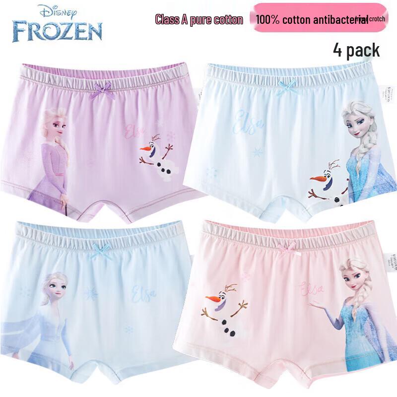 Disney Хлопковые боксеры для девочек Эльза, 4 шт. 120