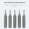 Practical Ratcheting Screwdriver 5 Piece Bit Set Smooth Ratcheting Mechanism Nonslip Handle Compact Storage Solution
