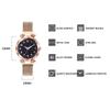 Women Fashion Luminous Numbers Starry Sky Quartz Watch Magnetic Wristwatch Buckle