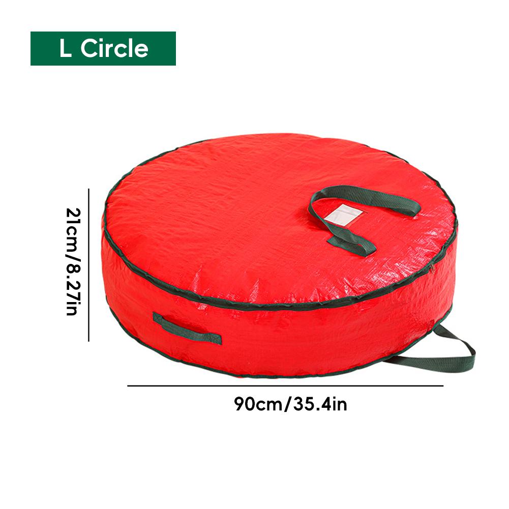 Aufbewahrungstasche mit großem Fassungsvermögen für Weihnachtsbaum/Dekoration/Kranz, runder Reißverschluss, staubdicht, wasserabweisend, Organizer