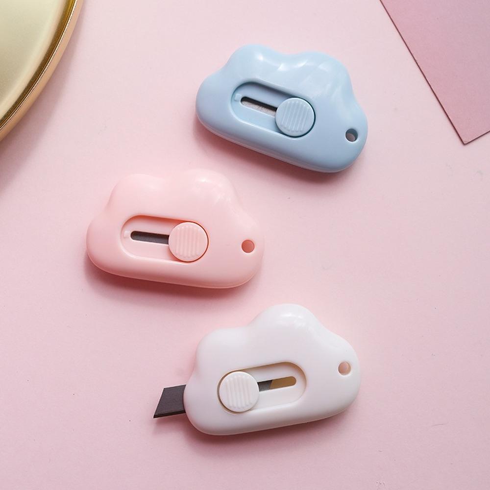 Cute Mini Portable Utility Knife Paper Cutter Office Stationery Cutting Supplies