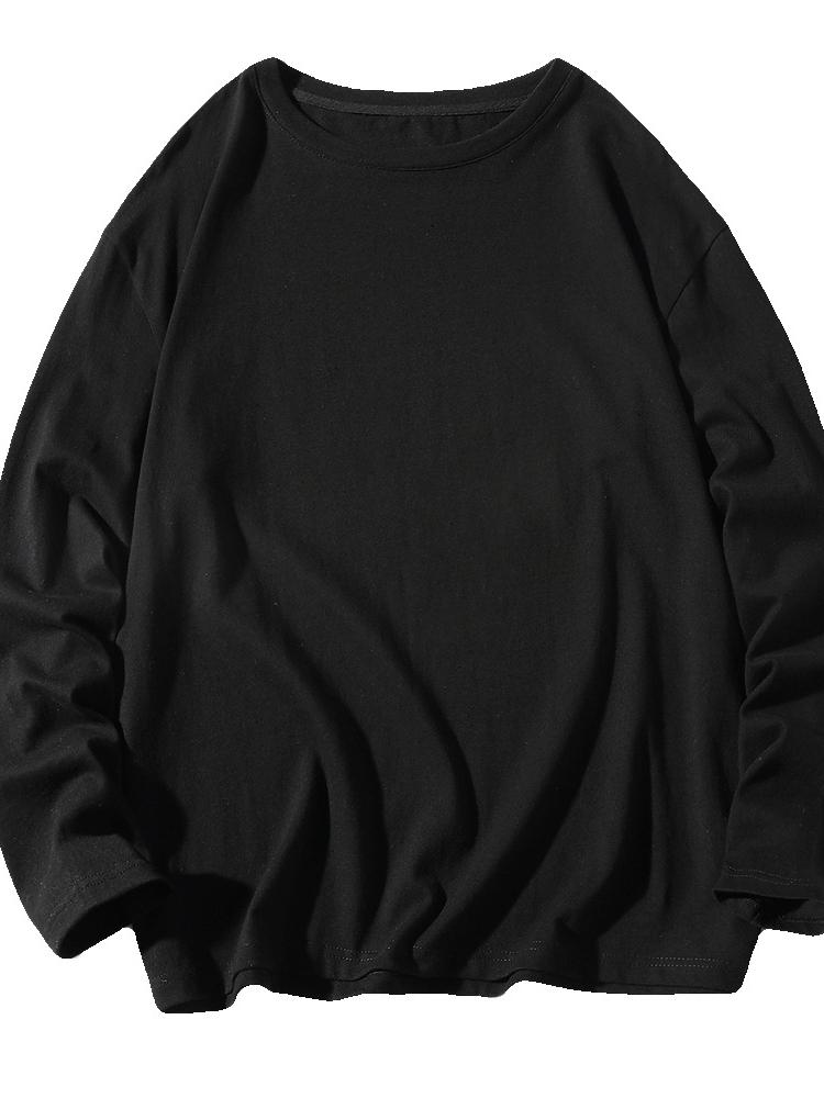 Spring and Autumn Basecoat Men Long Sleeve T-shirt Men Sweater Men Long Sleeve T-shirt Fashion Autumn Clothing White Men Top