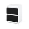 Bedside Table White Black 30 CM 2S Bedside Table Bedroom Furniture Nakastlik