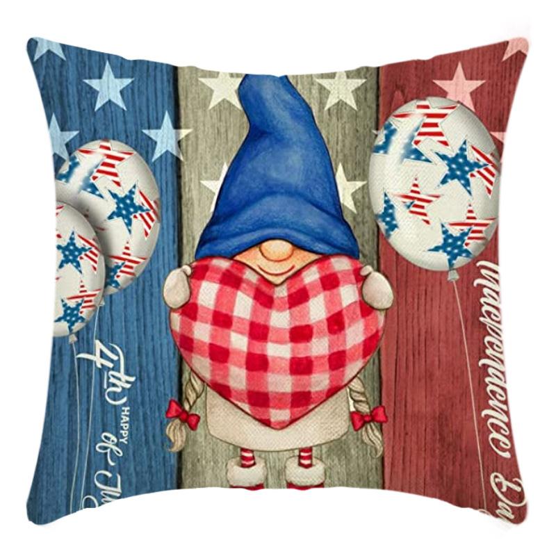 Independence Day Pillow Case Flag Print Home Living Room Bedside Decoration Pillow Cushion Pillow Case