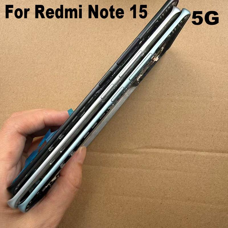 Für Xiaomi Redmi Note 15 4G 5G Mittelrahmen Frontblende LCD-Halter Rückplatte Gehäuse Ersatz