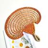 Bohemian Hand-woven Straw Fan Colorful Hand Braided Fan Decorative Handmade Fan  Beach