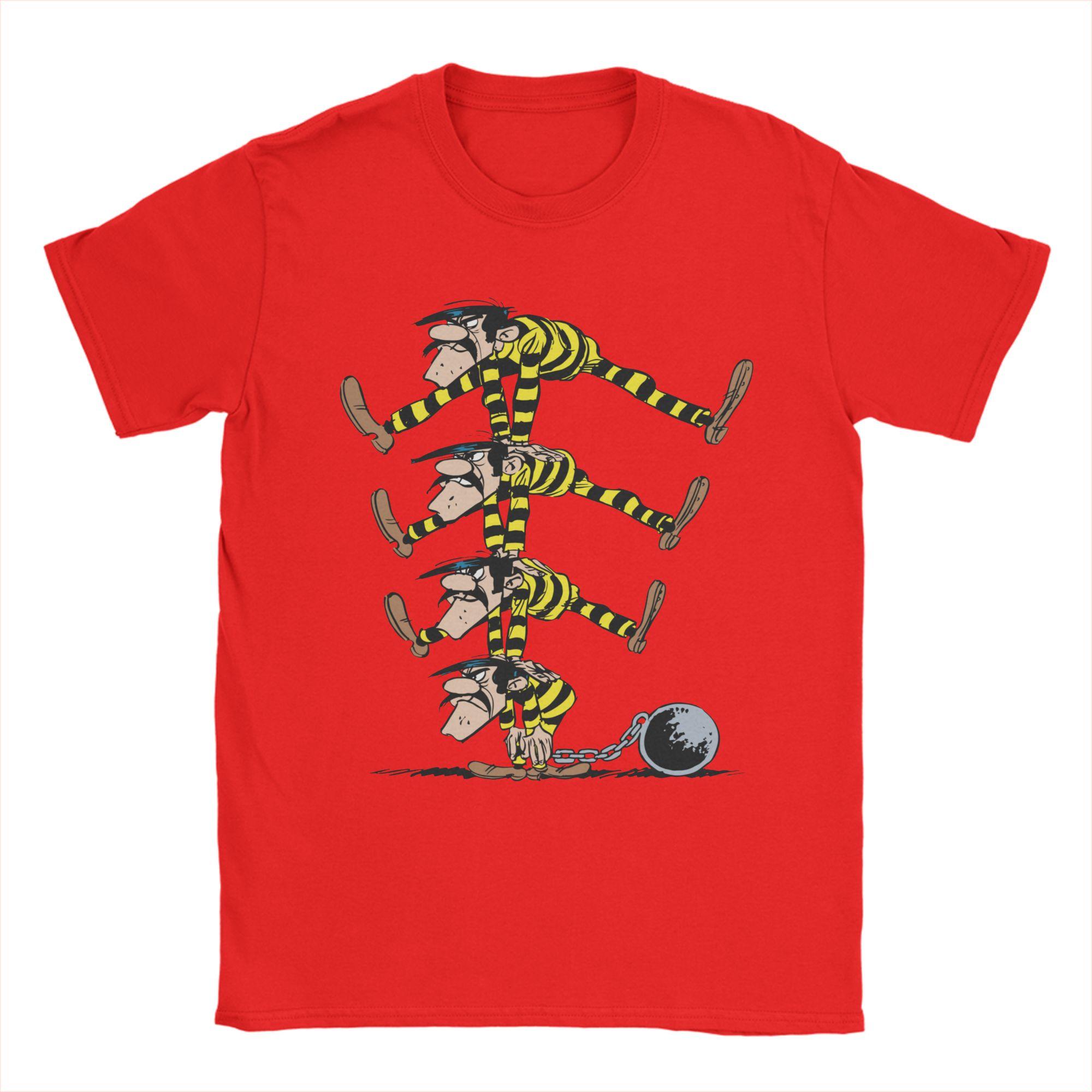

Mens TShirts The Dalton Brothers Lucky Luke Humorous 100 Cotton Tees Short Sleeve T Shirt O Neck Tops Gift S