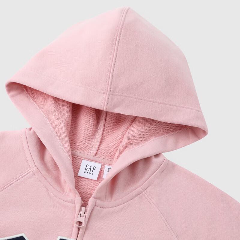 GAP Girls' Logo Terry Loose Hooded Sweatshirt