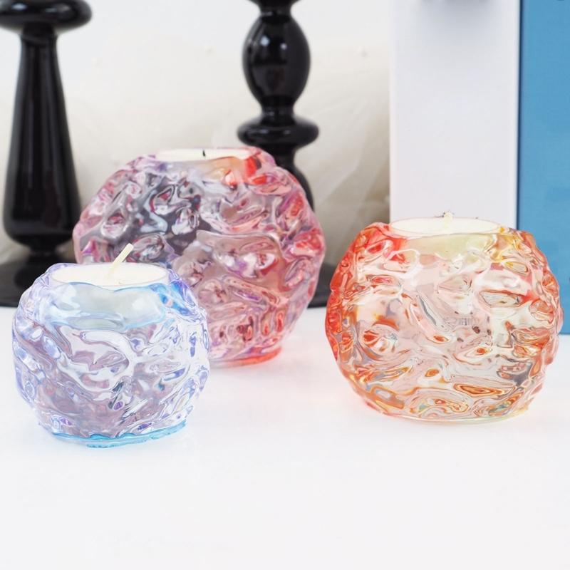Candle Holder Molds Tealight Candle Holders Resin Mold Epoxy Votive Candle Silicone Mold Candlestick Mould for DIY Use