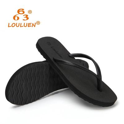 Korean Style Non-Slip Couple Clip-Toe Beach Flip-Flops for Women - Casual Summer Wear Flats