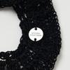 NOTHINGEVERYTHING HANDCRAFTED RUFFLE SCARF in BLACK
