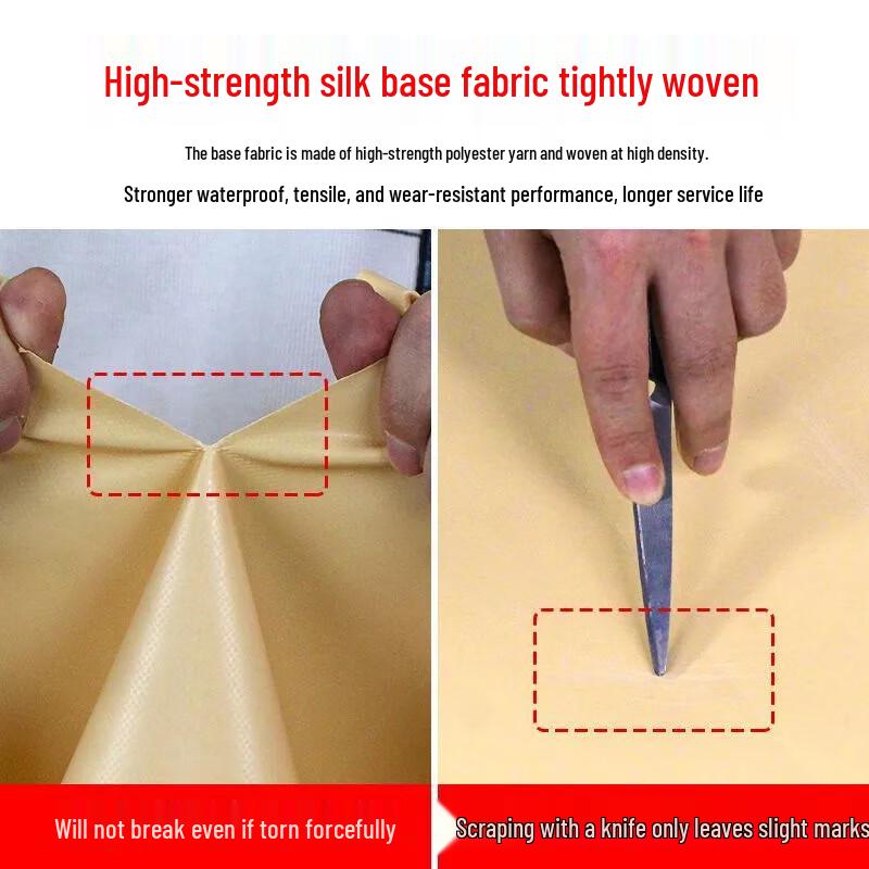 Khaki Wear-Resistant Waterproof Canvas Tarp