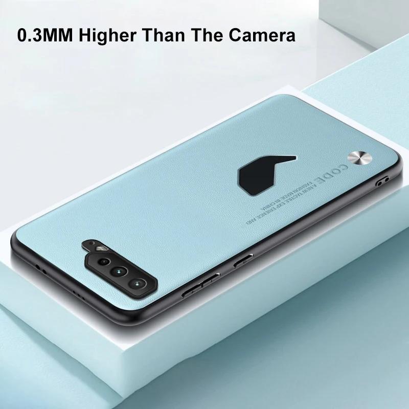 Silicone Full Protection Phone Case For Asus ROG Phone 7 6 D 6D Luxury PU Leather Case For Asus ROG Phone 3 5 S 5S Cover Coque