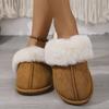 Autumn and Winter Wool Slippers Are Warm and Comfortable At Home, and Cotton Slippers Are Couple's Fleece Soft Soles and Warm Cotton Slippers