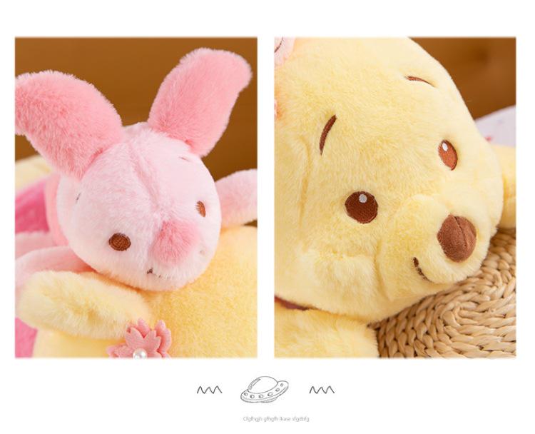 Entzückendes liegendes Bären-Plüschkissen - Ferkel & Winnie Puuh Puppe für Kinder und Mädchen