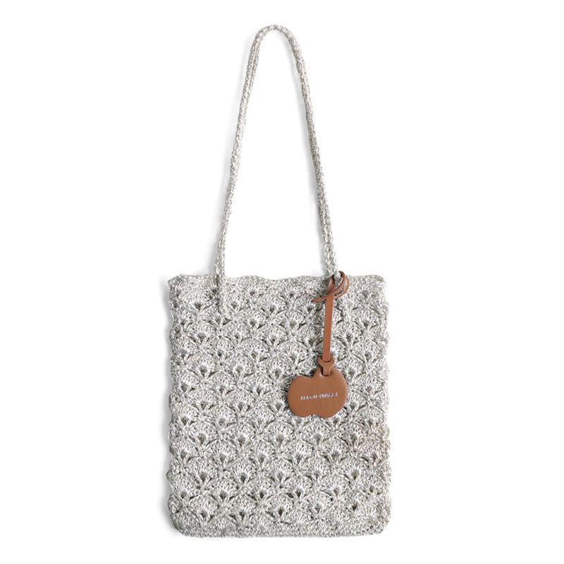 

Abbottvintage [Shell Bag] Niche Handmade Crocheting Dopamine Woven Bag Portable Shoulder Bag for Women