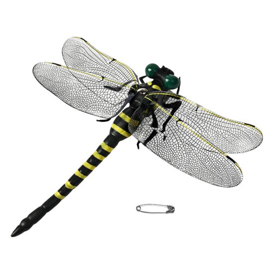 Künstliche Libellen-Dekoration mit Kordel/Anstecknadel Tragbar Outdoor Camping Mücken Fliegenabwehr Simuliertes 3D Libellenmodell Ornament Kinder Lernspielzeug