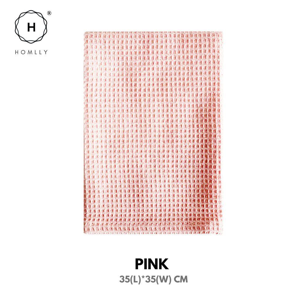 Homlly Multi Purpose Waffle Microfiber Cleaning Cloth (35x35cm) (X6PCS)