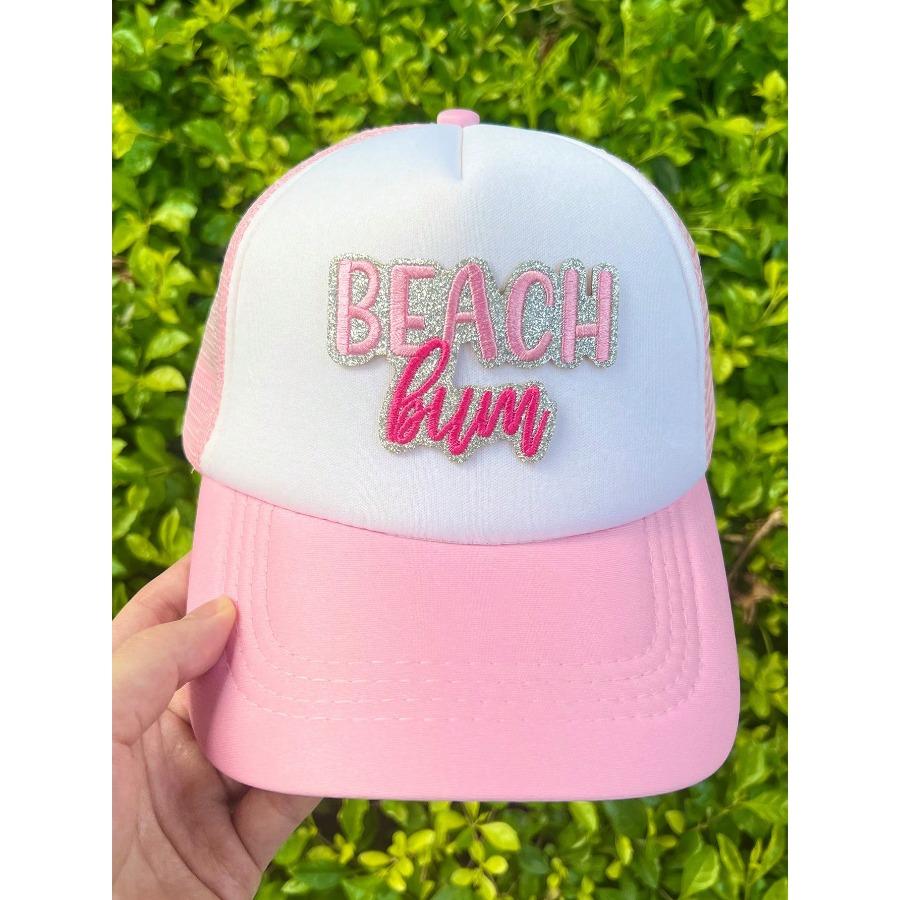Lake Bum and Beach Bum Embroidered Iron On Patches, Lake Babe Patch, Pool Babe Patch, Cute Iron-On/Sew-On Appliques Patch for Trucker Hats, Jeans