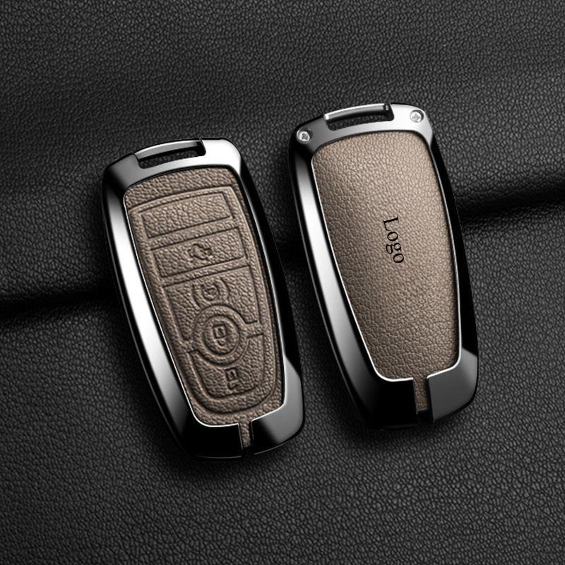 Pu Leather Car Key Cover for Ford Vehicles Focus/ Fiesta/EcoSport/Mondeo/ Kuga/ Edge