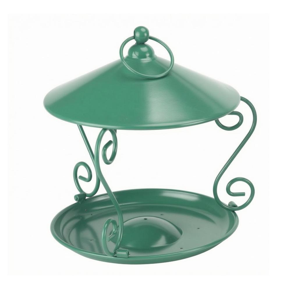 Hanging Bird Feeder Open with Tray Heavy-Duty for Garden